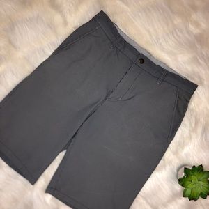 Adidas | Dark Grey Pinstripe Golf Shorts 30